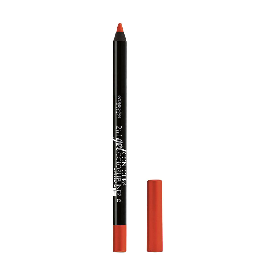 Олівець для губ Deborah 2 in 1 Gel Contour &amp; Color Lipliner 05 Orange, 1.3 г